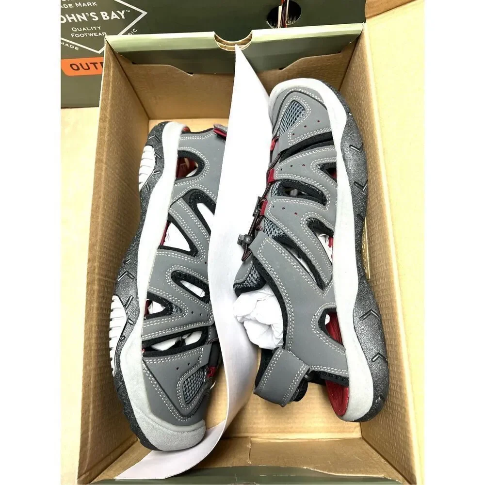 ➡️NIB! St. John's Bay Spencer Men's Outdoor Sandal Gray Size - 11 M